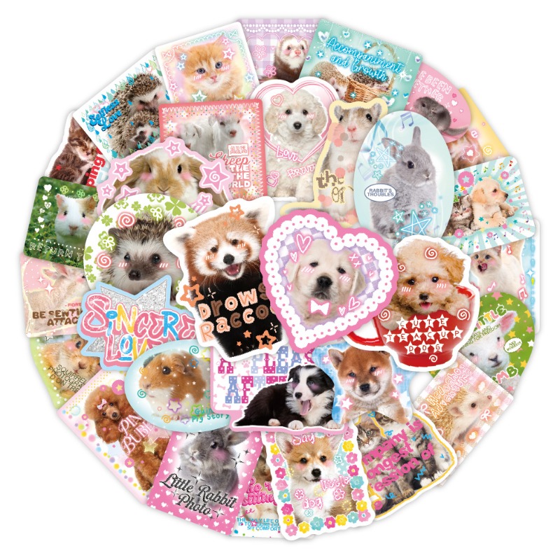 Phone Cases Kids - 50 buah/set stiker jurnal buku tempel