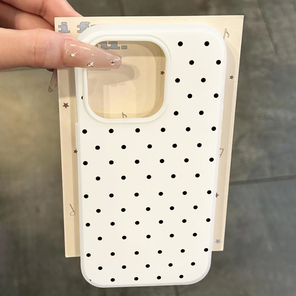 Phone Cases Galaxy S25 - Casing Minimalis Motif Polka Dot Anti
