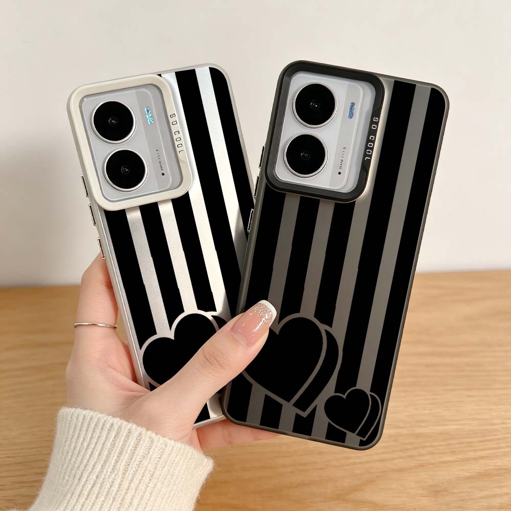 Phone Cases Realme - Desain Garis Hitam Untuk Realme 14X