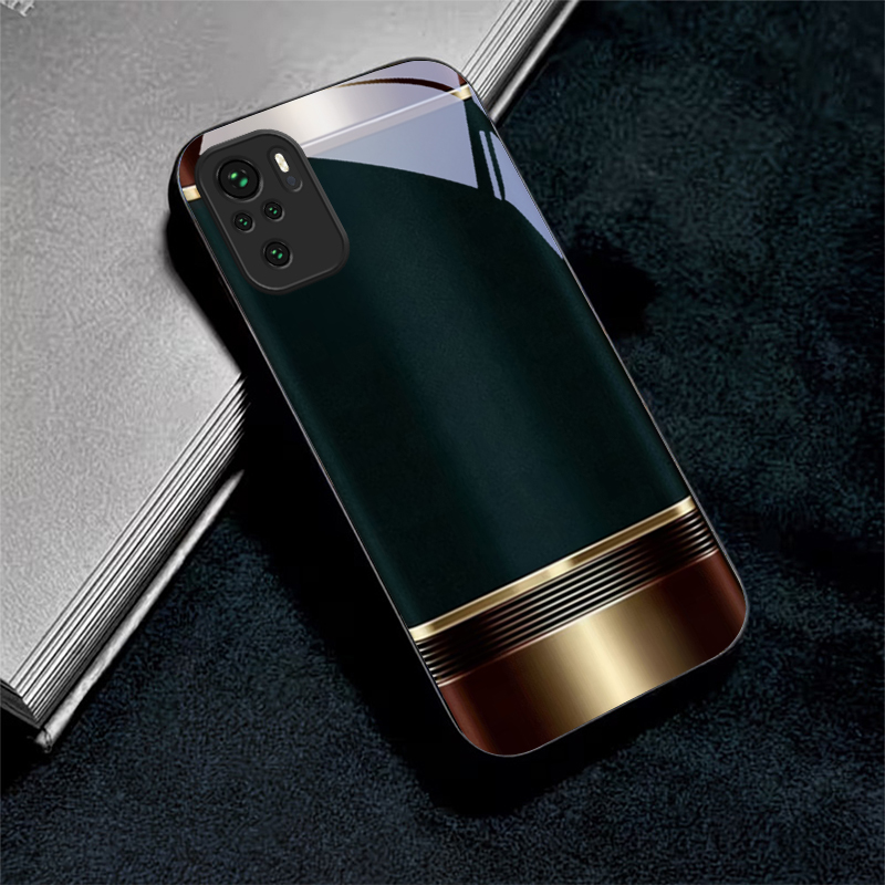 Phone Cases India - Casing Ponsel Kaca Hitam dengan Bingkai