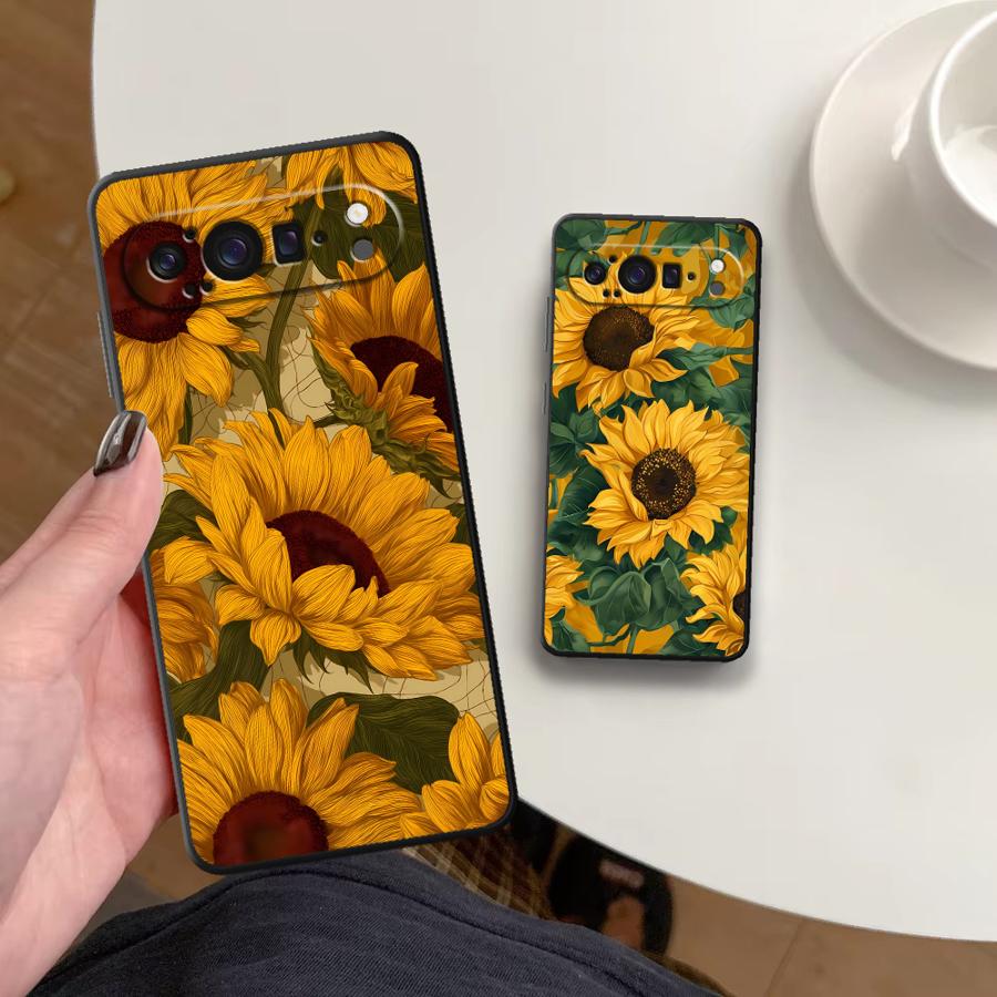 Phone Cases Google Pixel 10 - Casing Penutup Ponsel Sunflower Sea Funda