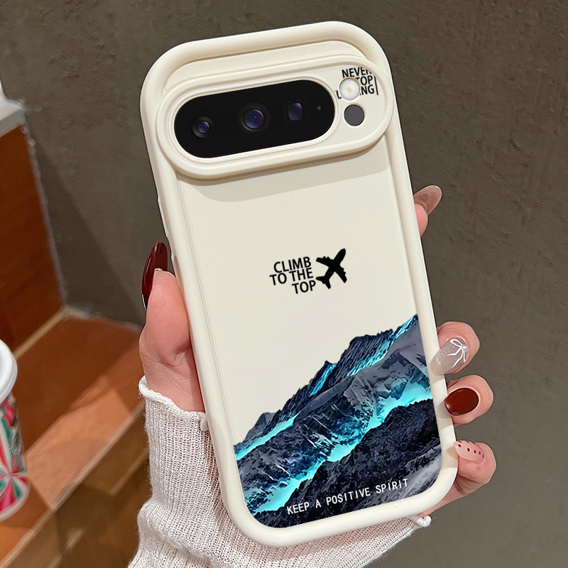 Phone Cases Google Pixel 10 - Casing Ponsel Pola Gunung Salju Pesawat