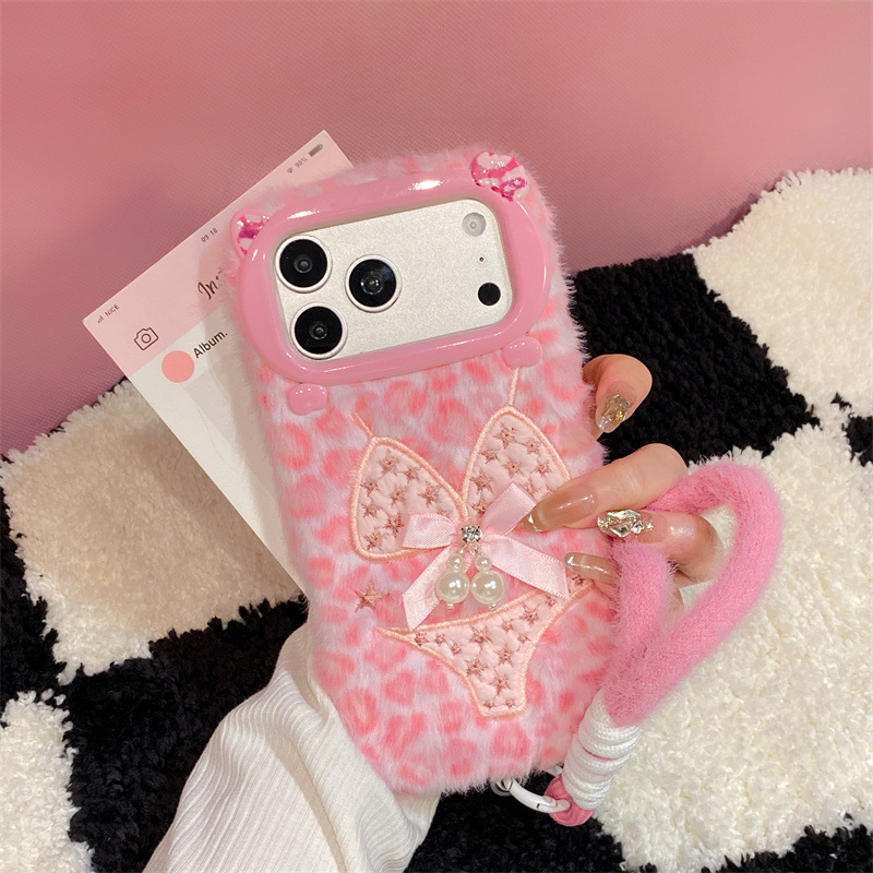 Phone Cases Iphone 12 - Casing HP Mewah Motif Bikini Leopard