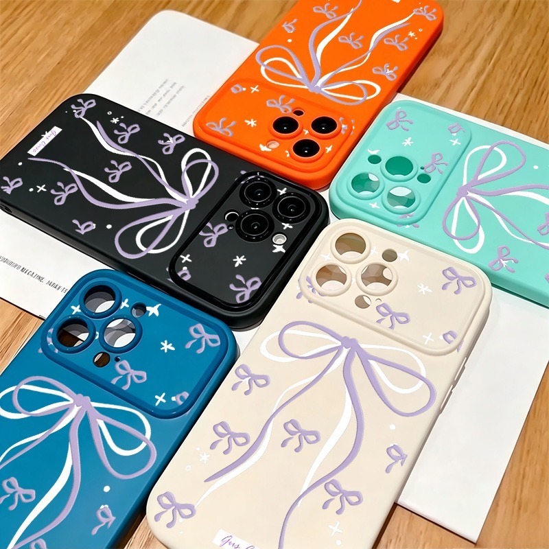 Phone Cases Drawing - Casing Ponsel Motif Doodle Bintang Pita