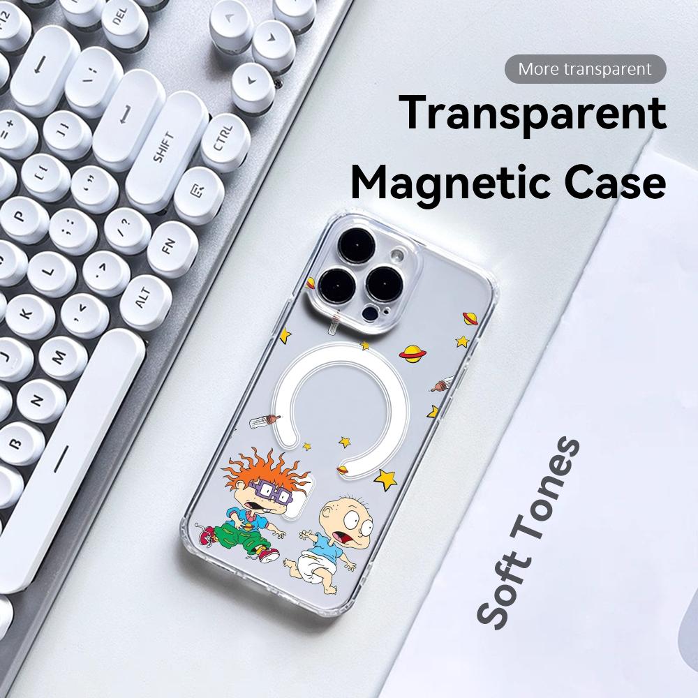 Clear Magsafe Case - Casing Ponsel Anime R-rugrats R-rugratg untuk