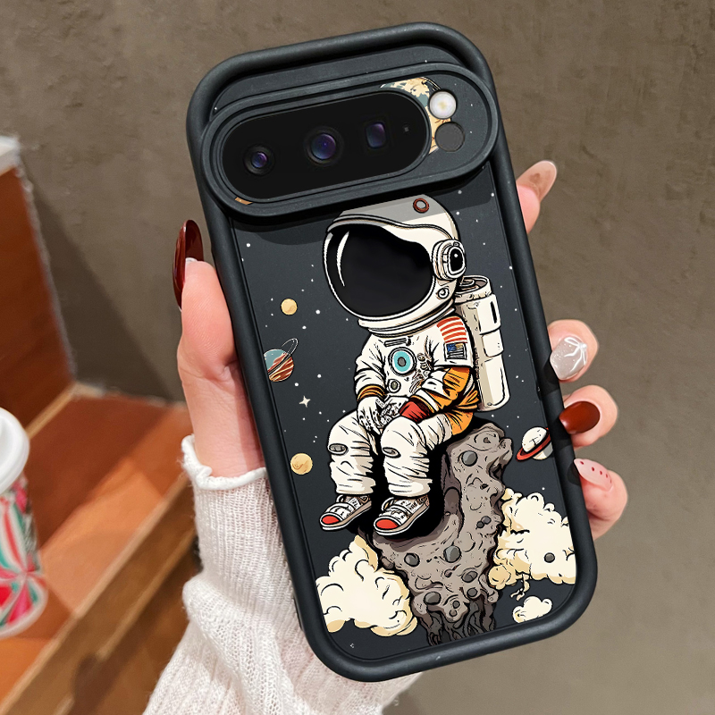 Phone Cases Google Pixel 10 - Casing Ponsel TPU Cetak Astronot Kartun