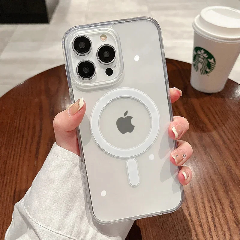 Clear Magsafe Case - Casing Ponsel Pengisian Daya Nirkabel Untuk