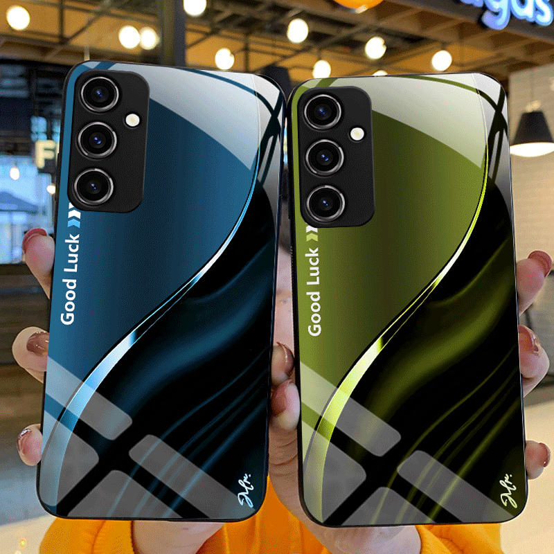 Phone Cases Realme - Casing Kaca Tempered Keras untuk Realme