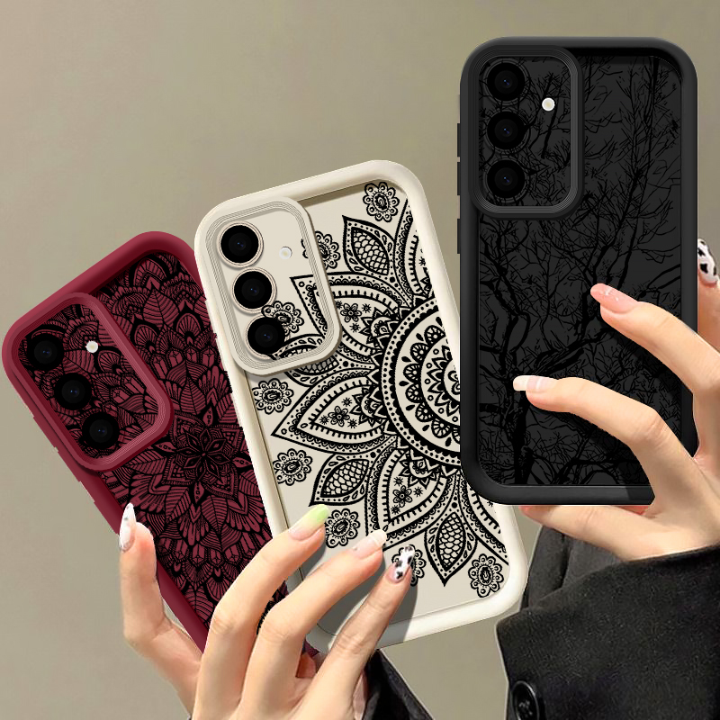 Casing Pola Totem Bunga Retro  - Phone Cases For Samsung A14 ulasan dan harga