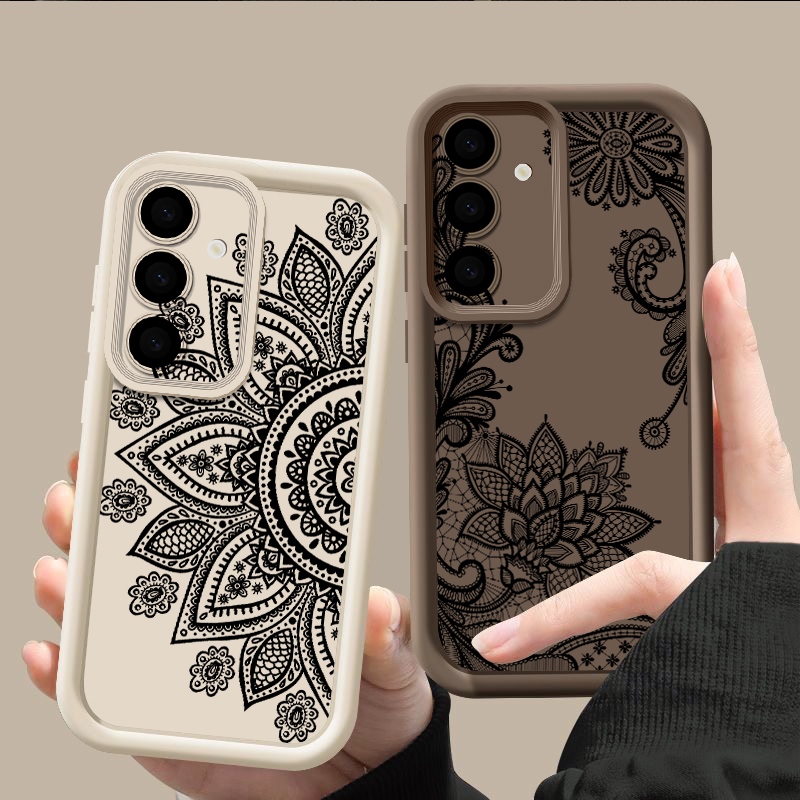 Casing Pola Totem Bunga Retro  - Phone Cases For Samsung A14 ulasan dan harga