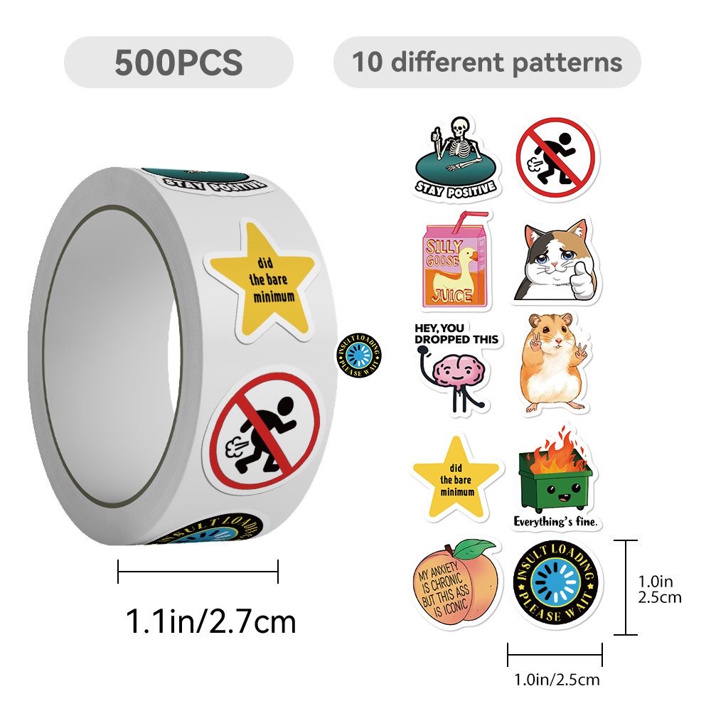 500pcs Stiker Meme Emosi Lucu  - Phone Cases Kids ulasan dan harga