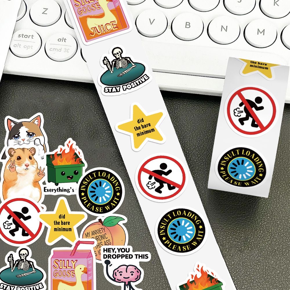 500pcs Stiker Meme Emosi Lucu  - Phone Cases Kids ulasan dan harga