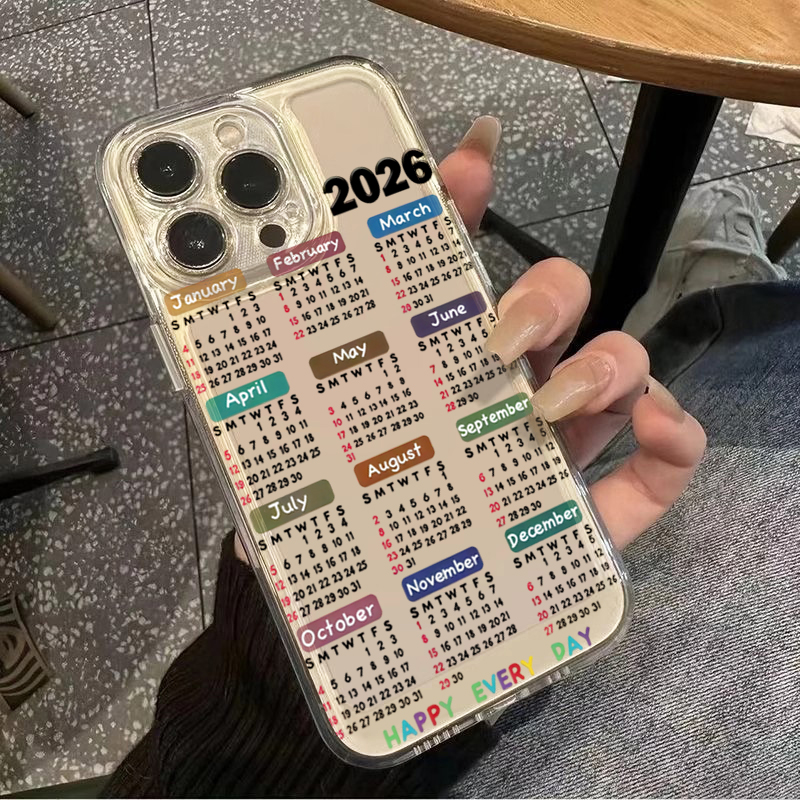 Casing HP Transparan Kalender  - Phone Cases Drawing ulasan dan harga