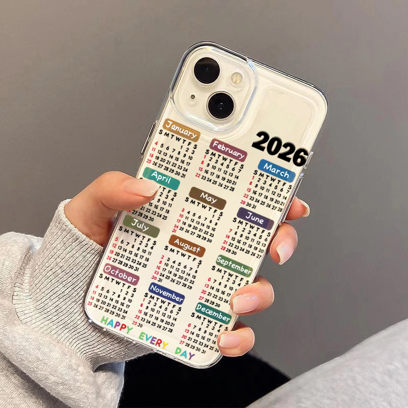 Casing HP Transparan Kalender  - Phone Cases Drawing ulasan dan harga