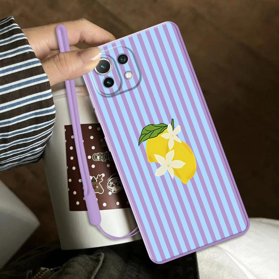 Casing Pola Garis Lemon Keren  - Phone Cases Cool ulasan dan harga