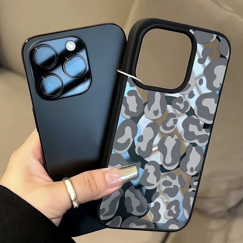 Casing Pola Cetak Macan Tutul  - Clear Magsafe Case ulasan dan harga