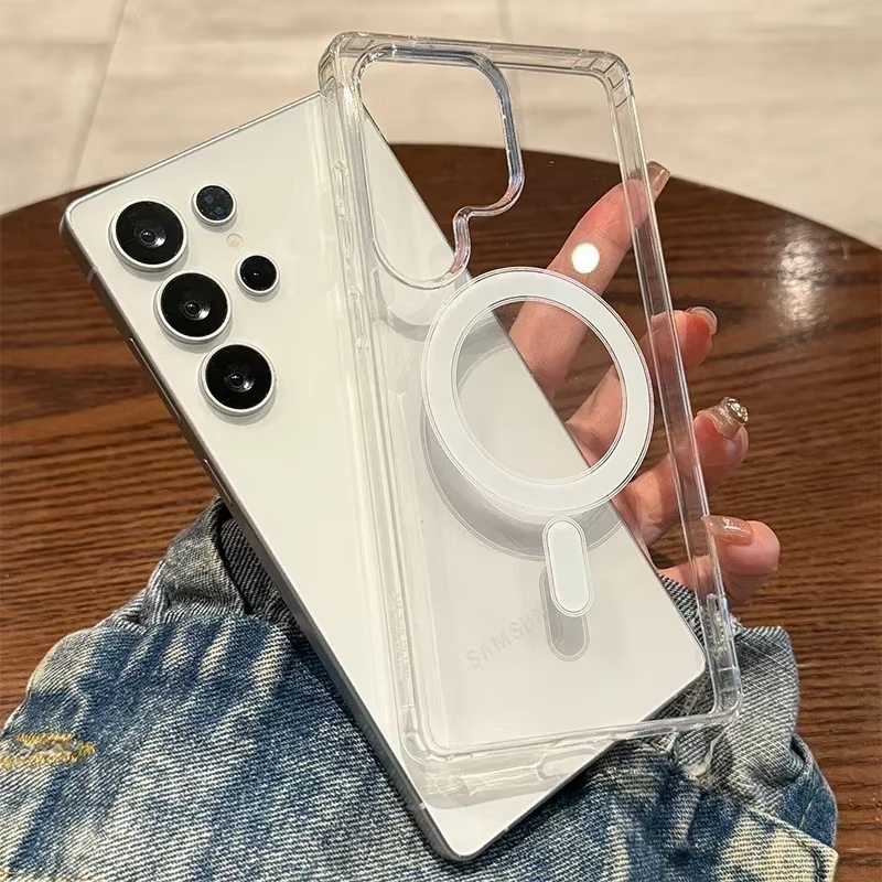 Casing Pengisi Daya Magnetik M - Clear Magsafe Case ulasan dan harga