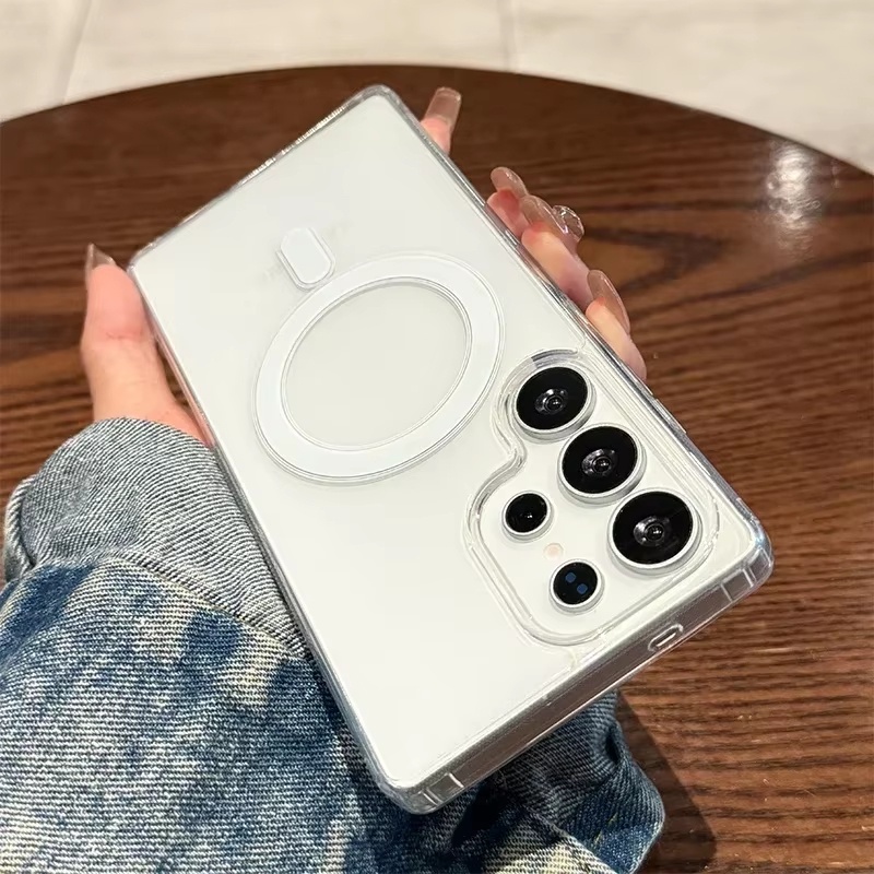 Casing Pengisi Daya Magnetik M - Clear Magsafe Case ulasan dan harga