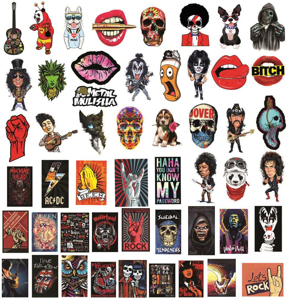 50 Buah Stiker Rock Antik DIY  - Phone Cases Kids ulasan dan harga