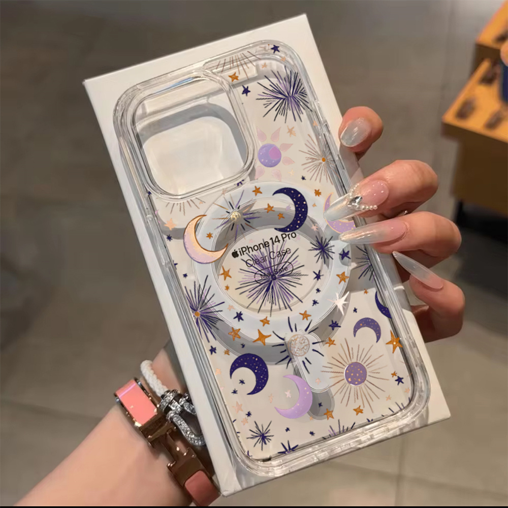 Casing Ponsel Romantis Matahar - Clear Magsafe Case ulasan dan harga