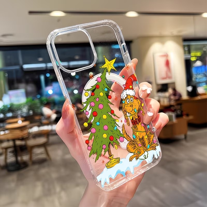 Casing Ponsel Tema Natal Anak  - Clear Magsafe Case ulasan dan harga