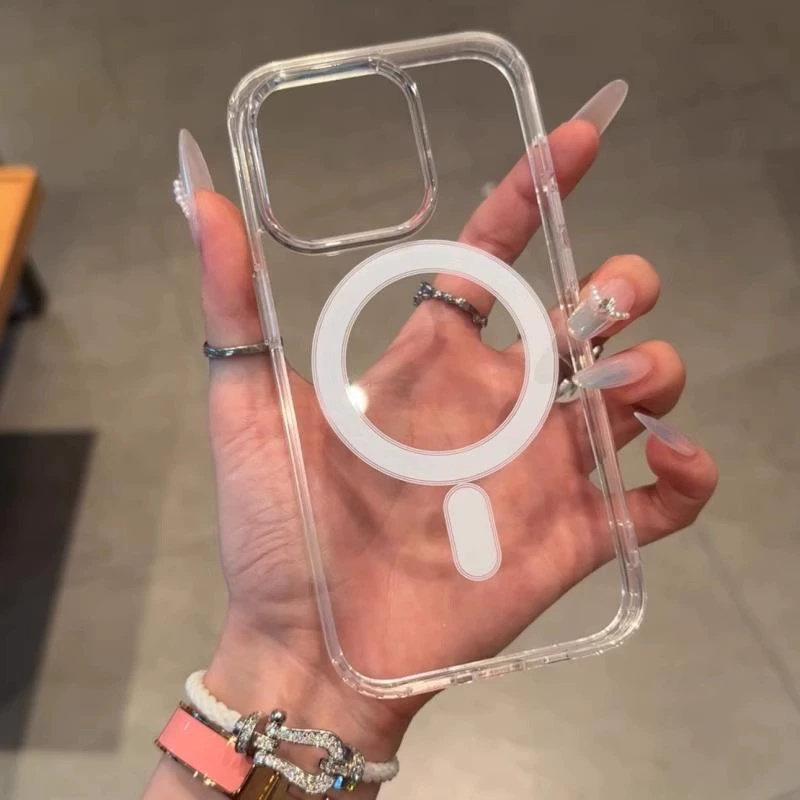 Casing Ponsel Pengisian Daya N - Clear Magsafe Case ulasan dan harga